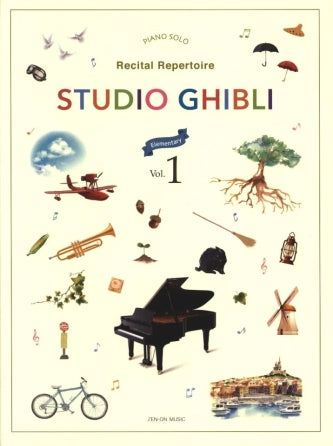 Studio Ghibli - Recital Repertoire Book 1 Elementary Level Piano Solo Piano