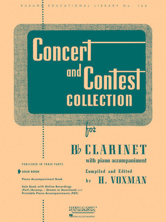 Voxman, ed. - Concert and Contest Collection for Bb Clarinet - Clarinet Collection