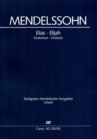 Mendelssohn - Elijah - Vocal Score (German/English)