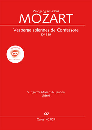 Mozart - Vesperae solennes de Confessore KV 339, 1780 - Full Score