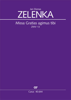 Zelenka - Missa Gratias agimus tibi ZWV 13, 1730 - Vocal Score