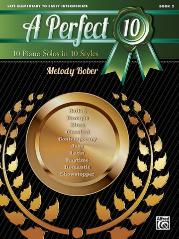 Bober - A Perfect 10, Book 2: 10 Piano Solos in 10 Styles - Piano Anthology