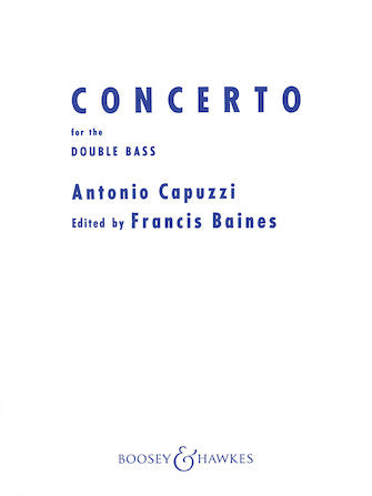 Capuzzi - Concerto for the Double Bass in F - Double Bass