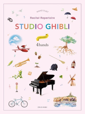 Various - Studio Ghibli Recital Repertoire for Piano Duet Intermediate - Piano Duet