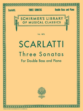 Scarlatti - Three Sonatas - Double Bass and Piano