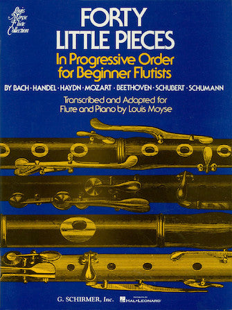 Moyse, arr. - Forty (40) Little Pieces for Flute & Piano - Flute and Piano Anthology