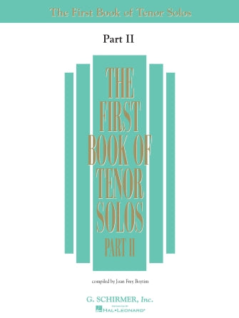 Various - The First Book of Tenor Solos, Part II - Vocal Anthology