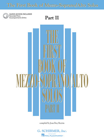 Various - The First Book of Mezzo-Soprano/Alto Solos, Part II - Vocal Anthology
