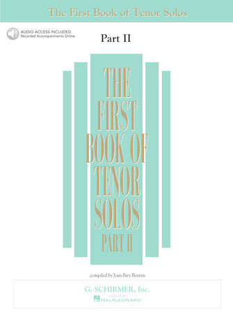 Various - The First Book of Tenor Solos, Part II (w/CDs) - Vocal Anthology