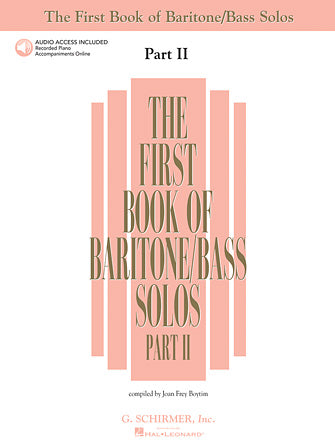 Various - The FIrst Book of Baritone/Bass Solos, Part II - Low Voice