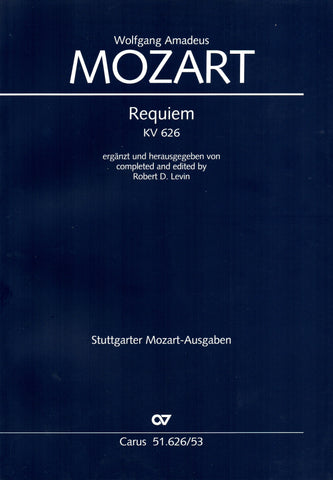Mozart - Requiem, KV 626 - Vocal Score