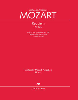 Mozart - Requiem (Arman version), KV 626 - Full Score