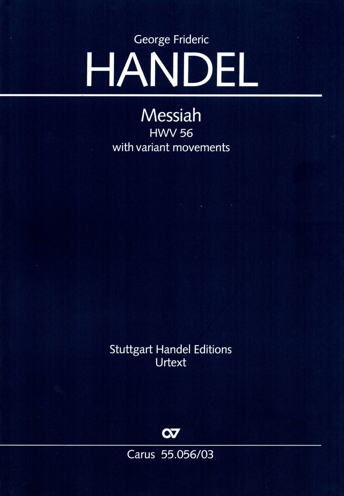 Handel - Messiah, HWV 56 (with variant movements, English) - Vocal Score