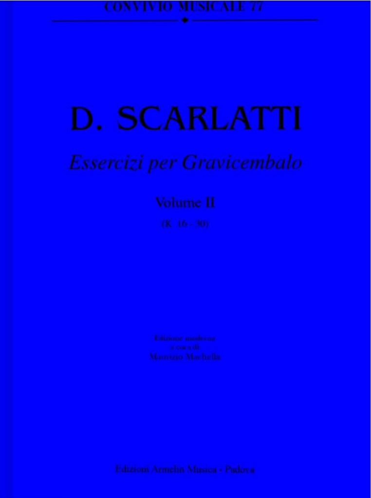 Scarlatti - 30 Essercizi per Gravicembalo, Vol. 2 (K 16-30) - Harpsichord