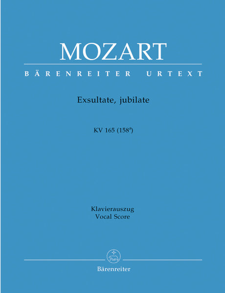 Mozart - Exsultate, Jubilate, K. 165 (158A) - Vocal Score