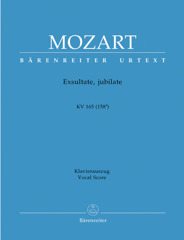 Mozart - Exsultate, Jubilate, K. 165 (158A) - Vocal Score