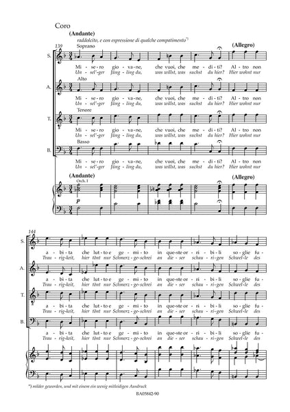 Gluck - Atto d'Orfeo from "Le feste d'Apollo"; Parma Version 1769 - Vocal Score