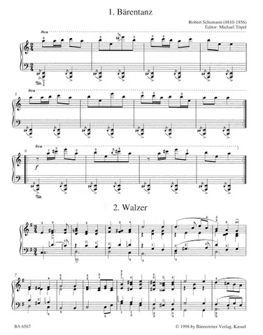 Schumann, ed. Topel - Easy Piano Pieces and Dances (with fingering) - Piano