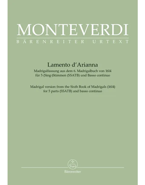 Monteverdi - Lamento d'Arianna - SSATB and basso continuo