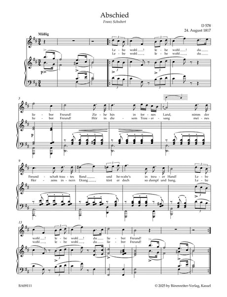 Schubert - Lieder, Vol. 11 - High Voice and Piano