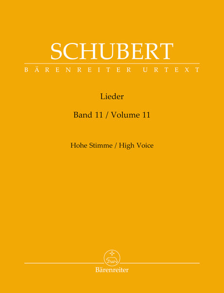 Schubert - Lieder, Vol. 11 - High Voice and Piano