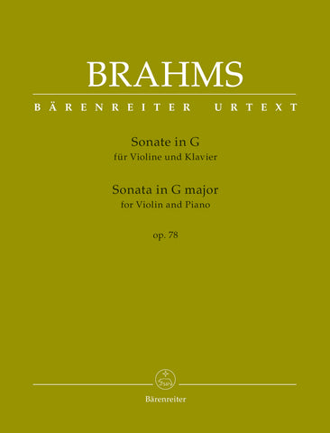 Brahms - Sonata for Violin and Piano in G major, Op. 78 - Violin and Piano