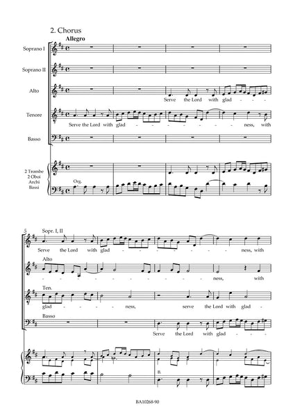 Handel - Jubilate for the Celebration of the Peace of Utrecht HWV 279 "Utrecht Jubilate" - Vocal Score -