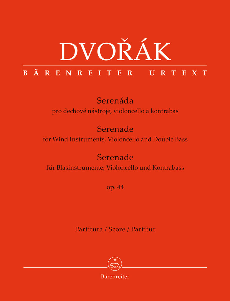 Dvorak - Serenade for Wind Instruments, Violoncello and Double Bass Op. 44 - Full Score