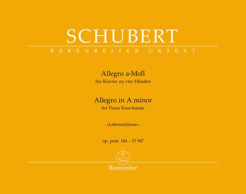 Schubert - Allegro for Piano Four-hands in A minor Op. post. 144 D 947 "Lebensstürme" - Piano 4 Hands
