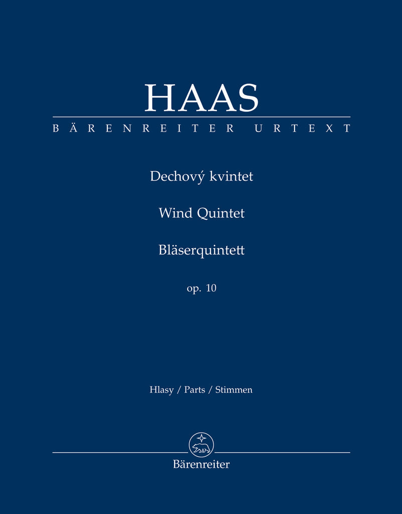 Haas - Wind Quintet, Op. 10 - Set of Parts