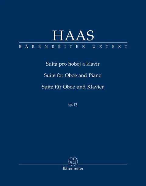 Haas - Suite for Oboe and Piano, Op. 17 - Oboe and Piano