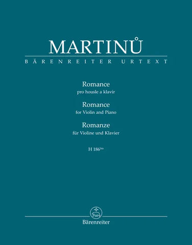 Martinů - Romance for Violin and Piano H 186bis - Violin and Piano