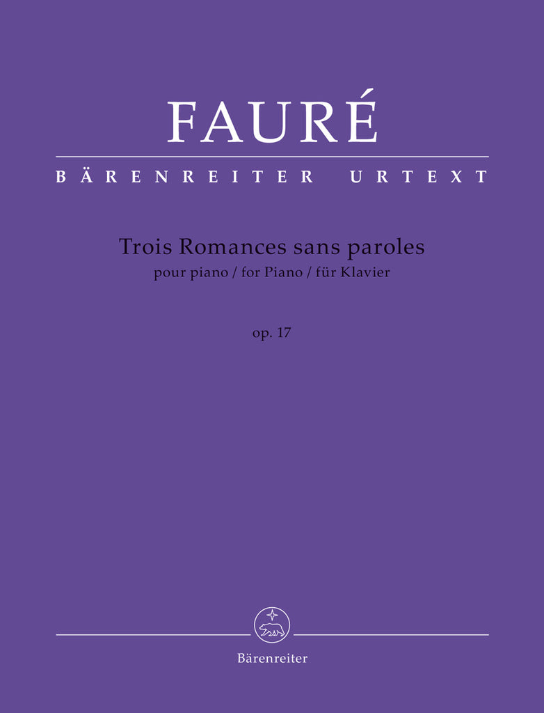 Fauré -Trois Romances sans paroles for Piano op. 17 N 52 - Piano