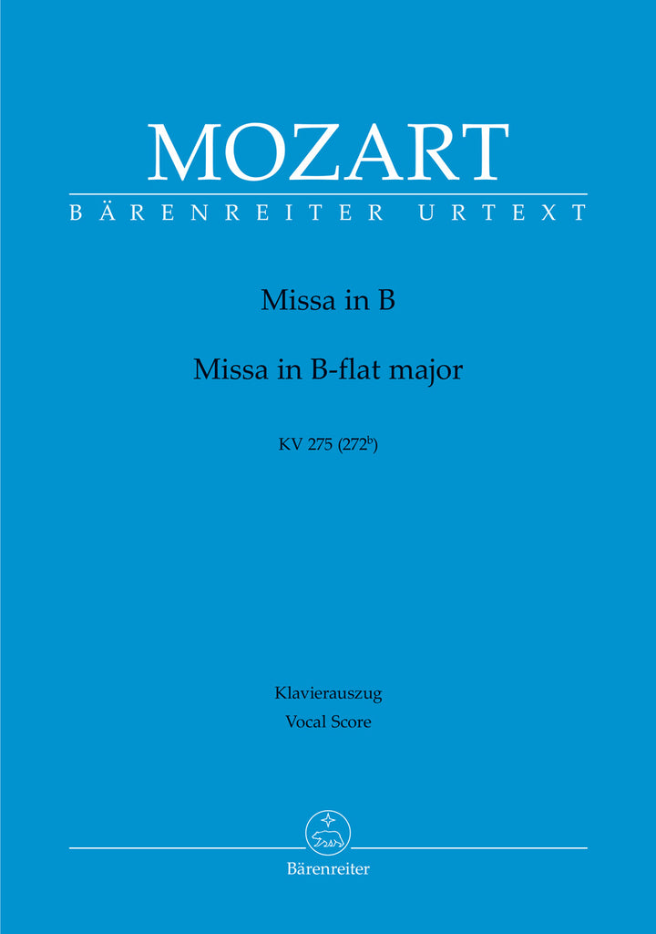 Mozart - Missa in B-flat major K. 275 (272b) - Vocal Score
