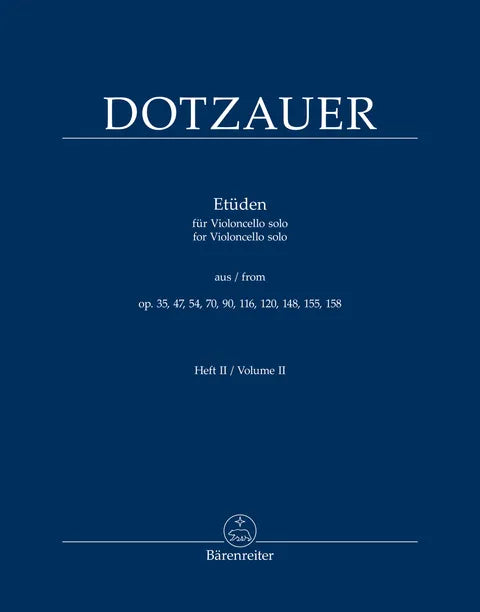 Dotzauer - Etudes for Cello Solo( from op. 35, 47, 54, 70, 90, 116, 120, 148, 155, 158) Vol. 2  - Cello