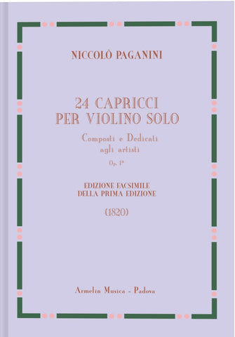 Paganini - 24 Capricci, Op. 1 for Violin Solo - Violin