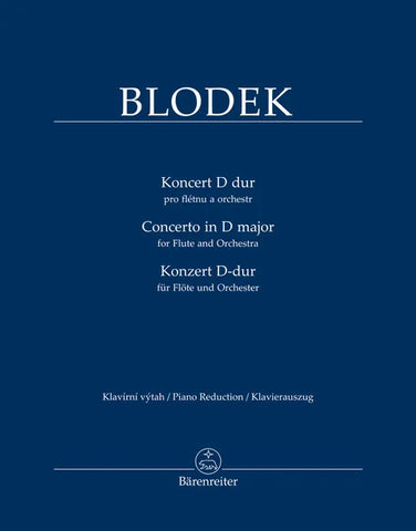 Blodek - Concerto for Flute and Orchestra in D major - Flute and Piano