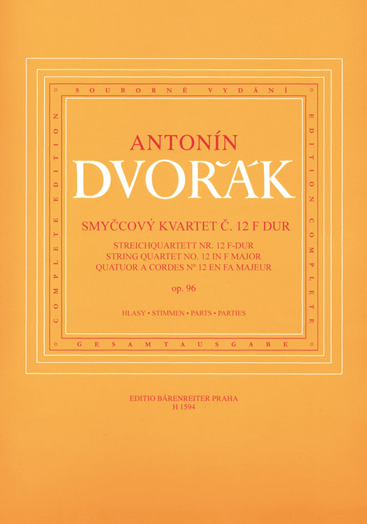 Dvorak - String Quartet No. 12, Op. 96 (American) - String Quartet