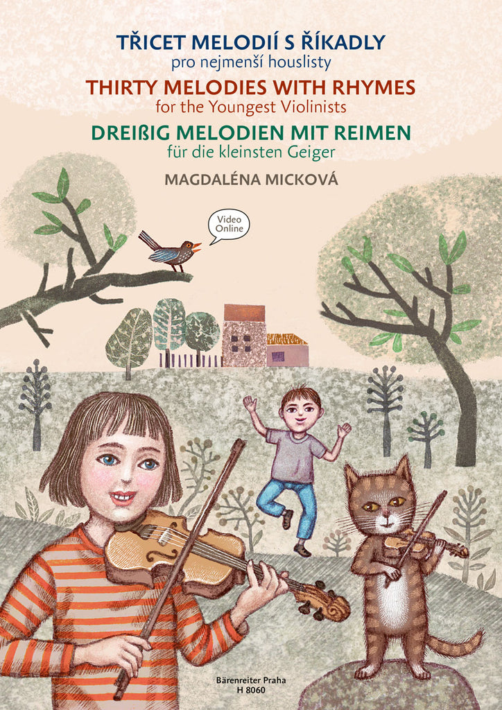 Mickova - Thirty Melodies with Rhymes for the Youngest Violinists - Violin Method