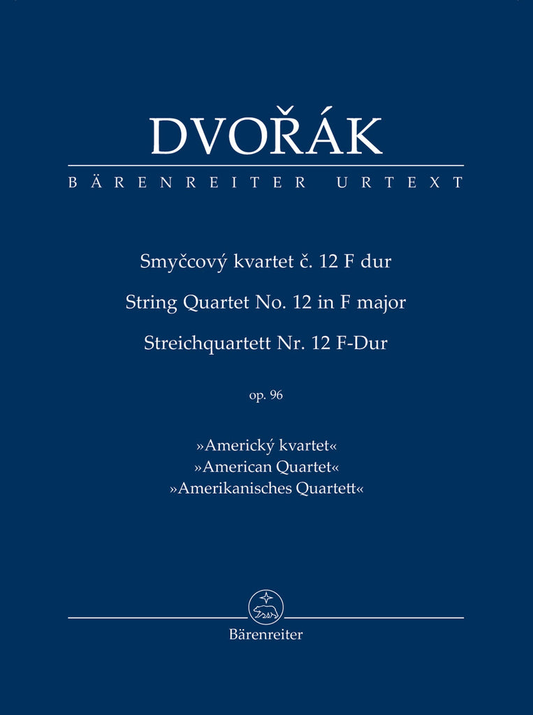 Dvorák - String Quartet no. 12 in F Major Op. 96 "American Quartet" - Study Score