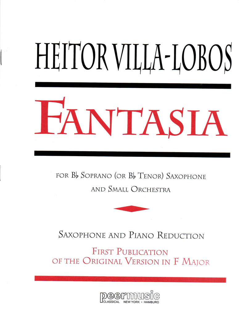 Villa Lobos - Fantasia - Tenor or Soprano Saxophone