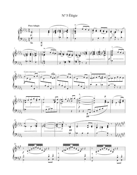 Saint-Saëns - Six Études pour la main gauche seule for Piano Op. 135 R 54 - Piano