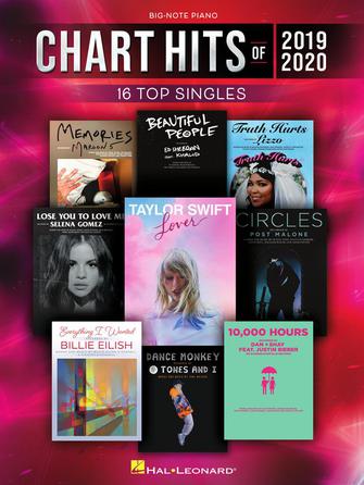 Various - Chart Hits of 2019-2020: 16 Top Singles (Big-Note) - Easy Piano