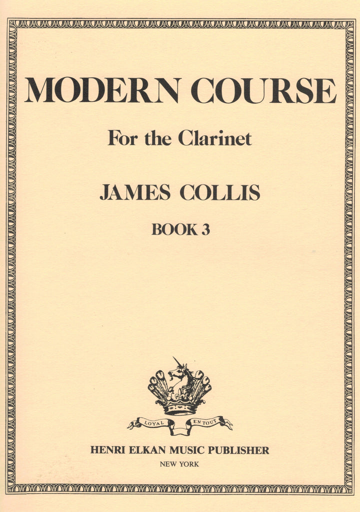 Collis – Modern Course for the Clarinet, Book 3 – Clarinet Method