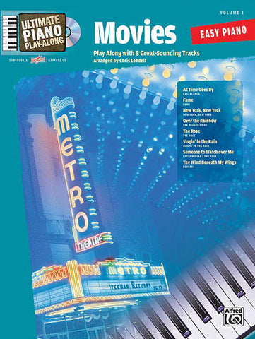 Lobdell, arr. - Ultimate Piano Play-Along, Vol 1: Movies (w/CD) - Easy Piano