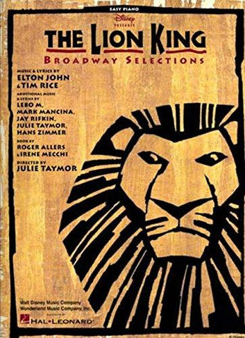 John and Rice - The Lion King (Broadway) - Easy Piano