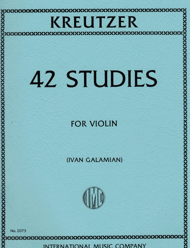 Kreutzer ed. Galamian - 42 Studies - Violin Method