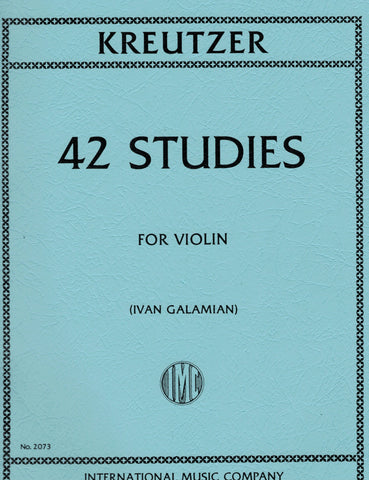 Kreutzer ed. Galamian - 42 Studies - Violin Method