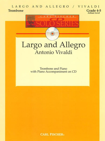 Vivaldi - Largo and Allegro (w/CD) - Trombone and Piano