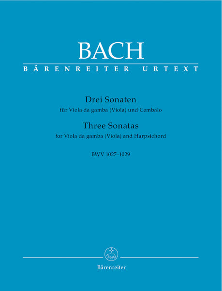 Bach, ed. Eppstein - Three Sonatas, BWV 1027-1029 - Viola and Piano